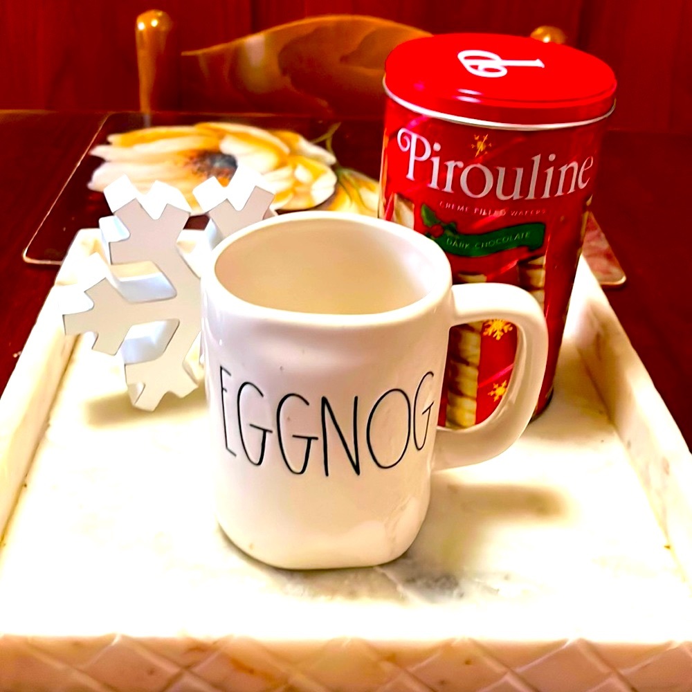 NWOT Rae Dunn Eggnog Mug (larger size);